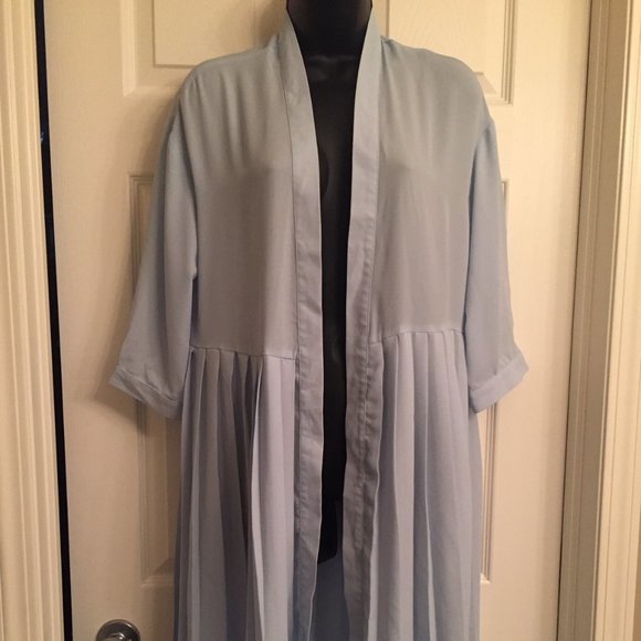 ASOS Light Blue Sheer Duster - Picture 1 of 4